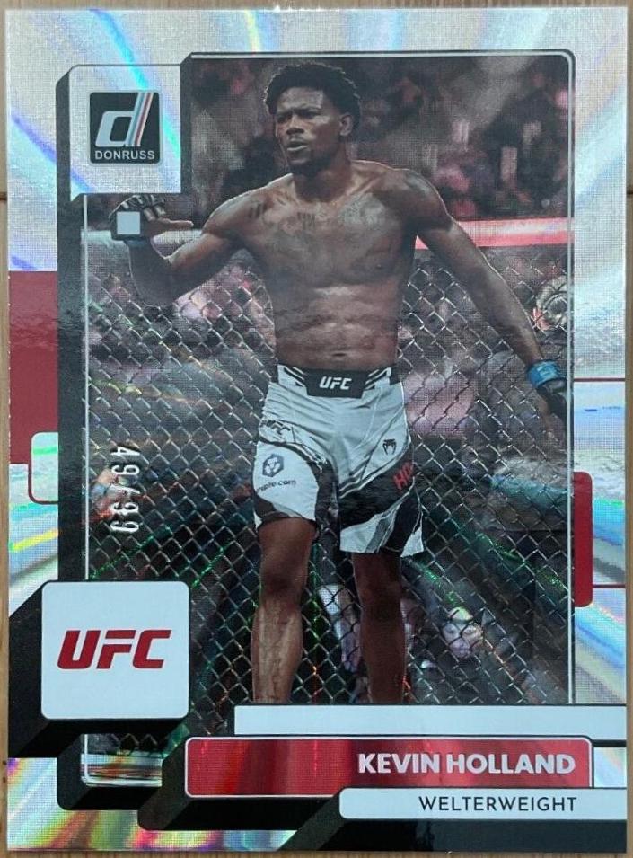 Kevin Holland 2023 Panini Donruss UFC Base #164 Laser