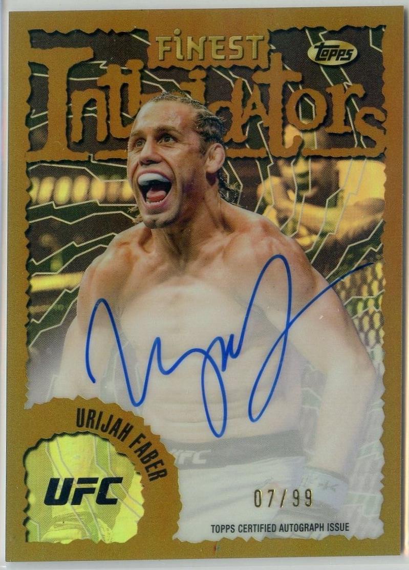 Urijah Faber 2024 Topps Finest UFC Intimidators Autographs #IA-UFR Refractor