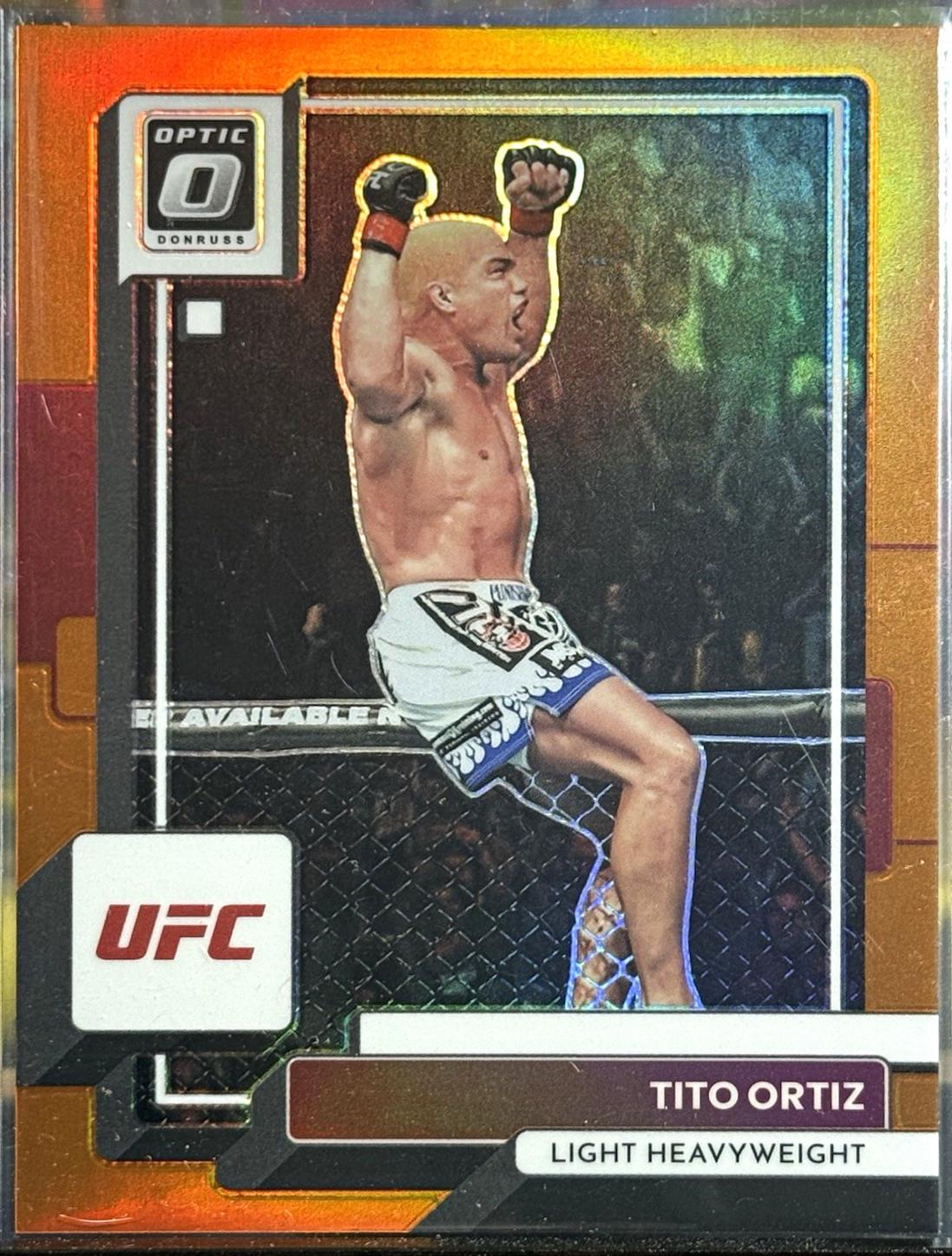 Tito Ortiz 2023 Panini Donruss Optic UFC Base #80 Orange