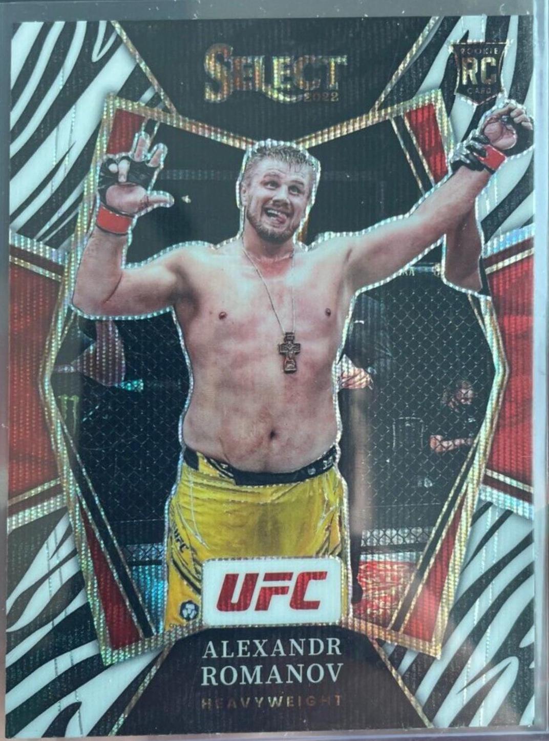 Alexandr Romanov 2022 Panini Select UFC Premier Level #169 Zebra