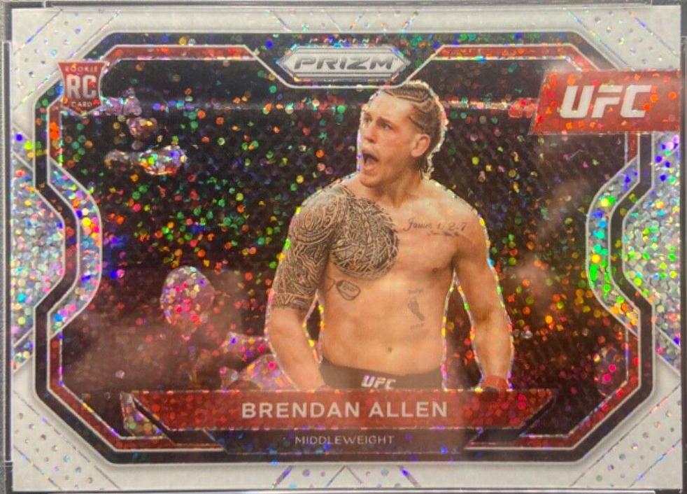 Brendan Allen 2021 Panini Prizm UFC Base #134 White Sparkle