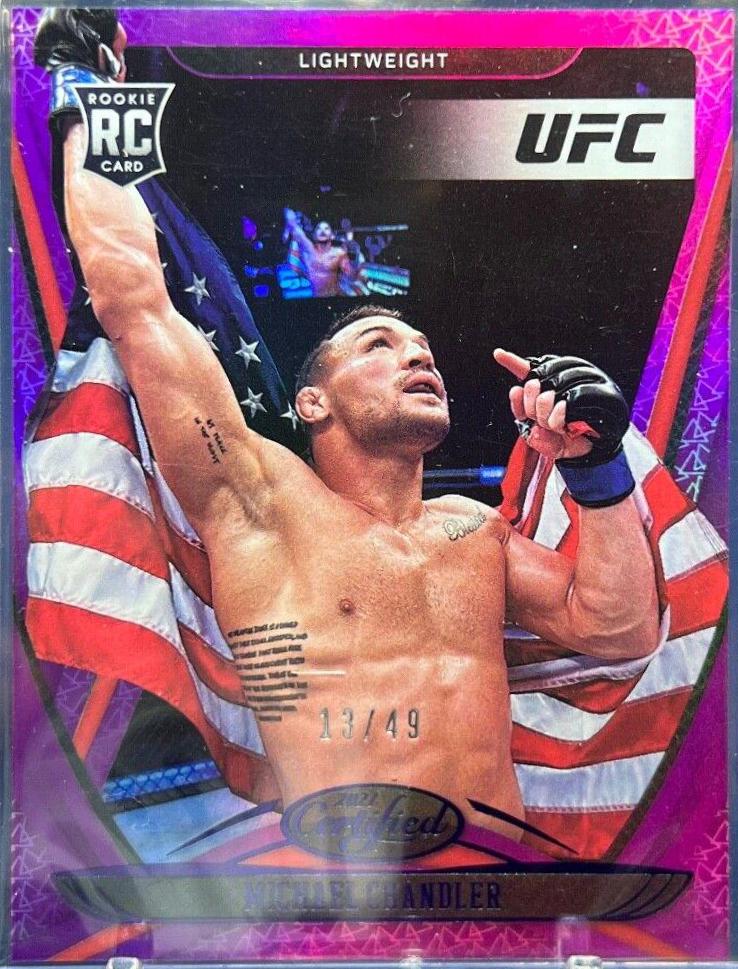 Michael Chandler 2021 Panini Chronicles UFC Base Certified #124 Purple