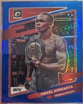 Israel Adesanya 2022 Panini Donruss Optic UFC Base #6 Blue