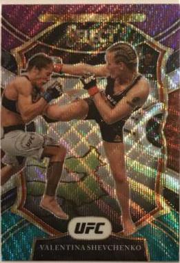 Valentina Shevchenko 2021 Panini Select UFC Concourse #33 Tri Color