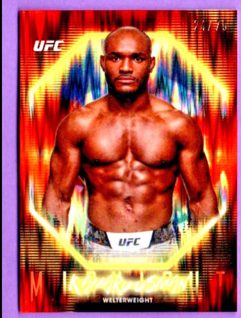 Kamaru Usman 2025 Topps Midnight UFC Base #48 Dusk