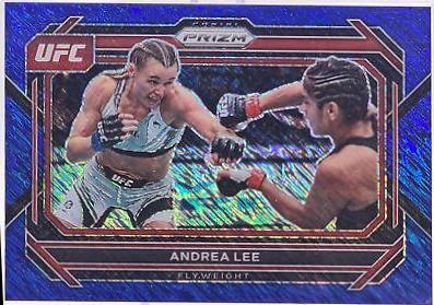 Andrea Lee 2023 Panini Prizm UFC Base #86 Blue Shimmer