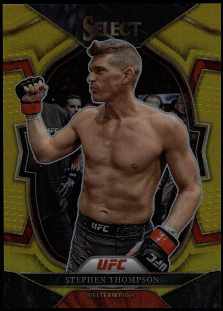 Stephen Thompson 2023 Panini Select UFC Concourse #33 Gold