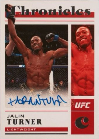 Jalin Turner 2023 Panini Chronicles UFC Chronicles Signatures #4 Platinum