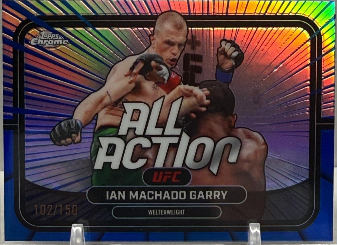 Ian Machado Garry 2026 Topps Chrome UFC All-Action #AA-26 Blue Refractor