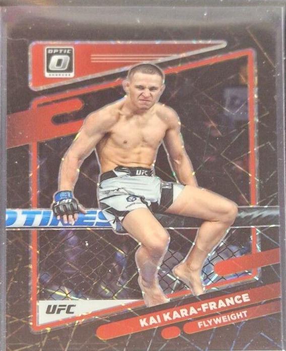 Kai Kara-France 2022 Panini Donruss Optic UFC Base #24 Black Velocity
