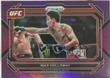 Max Holloway 2023 Panini Prizm UFC Base #67 Purple