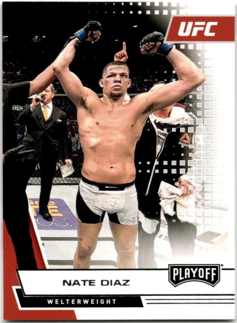Nate Diaz 2021 Panini Chronicles UFC Base Playoff #62 Red