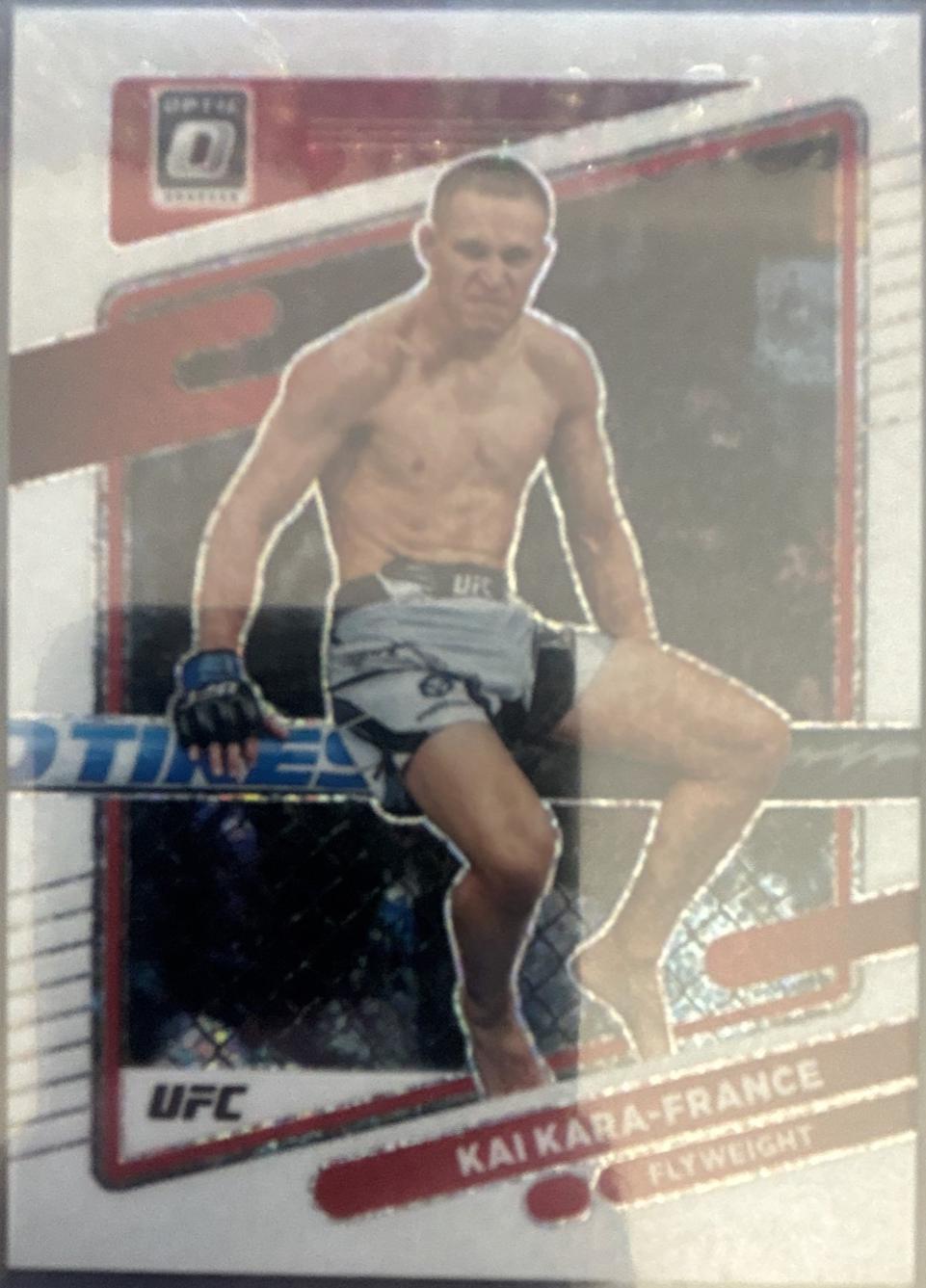 Kai Kara-France 2022 Panini Donruss Optic UFC Base #24 White Sparkle
