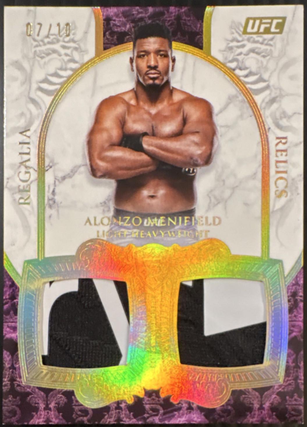 Alonzo Menifield 2025 Topps Royalty UFC Regalia Relics #RR-AM Gold