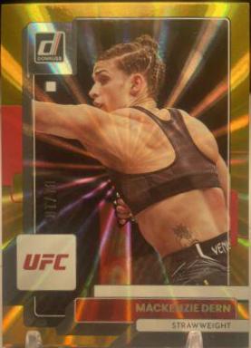 Mackenzie Dern 2023 Panini Donruss UFC Base #15 Gold Laser