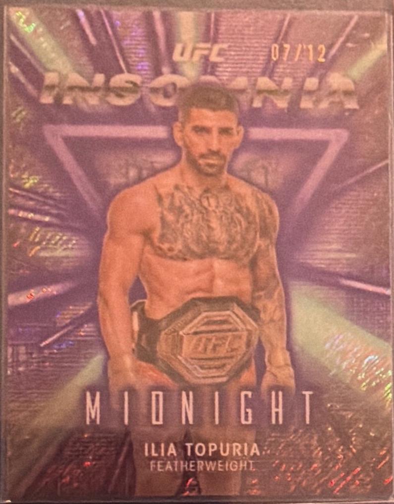 Ilia Topuria 2025 Topps Midnight UFC Insomnia #IN-24 Midnight