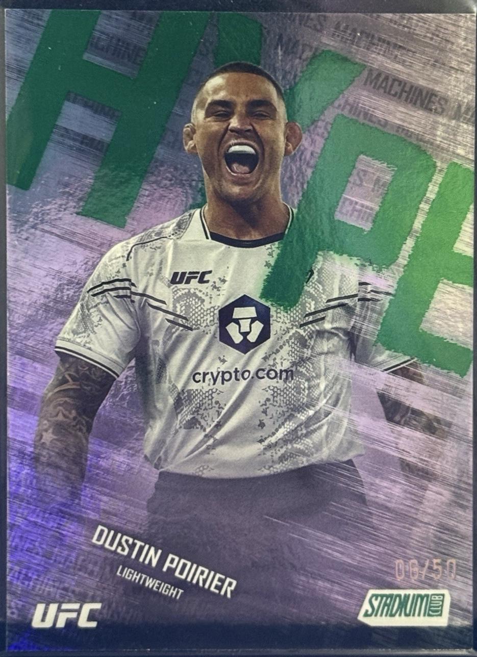 Dustin Poirier 2025 Topps Stadium Club UFC Hype Machines #HM-2 Green