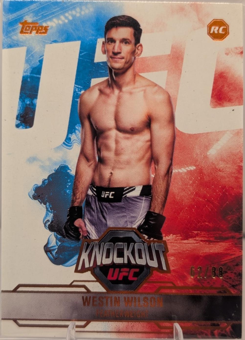Westin Wilson 2025 Topps Knockout UFC Base #33 Orange