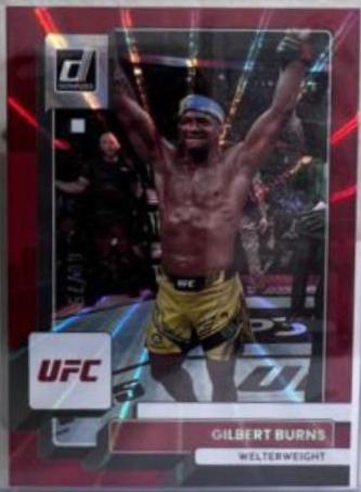 Gilbert Burns 2023 Panini Donruss UFC Base #22 Red Laser