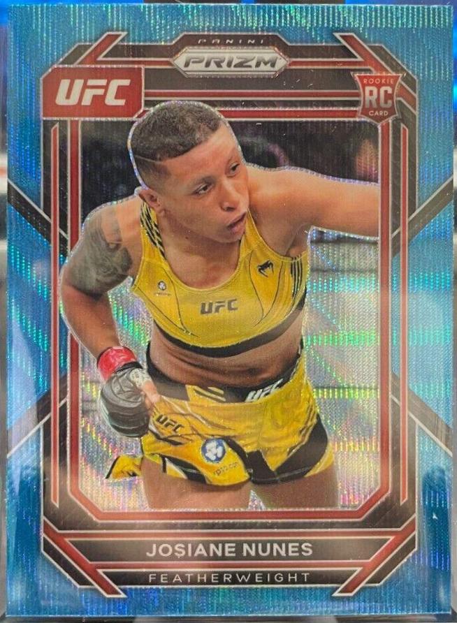 Josiane Nunes 2023 Panini Prizm UFC Base #199 Blue Wave