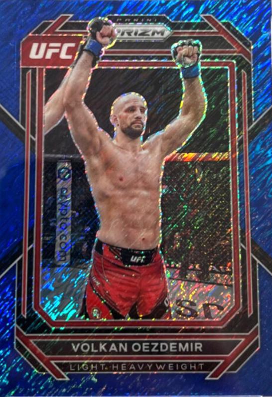 Volkan Oezdemir 2023 Panini Prizm UFC Base #178 Blue Shimmer