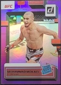 Muhammad Mokaev 2023 Panini Donruss UFC Base #212 Purple Flood
