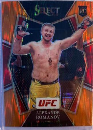 Alexandr Romanov 2022 Panini Select UFC Premier Level #169 Orange Flash
