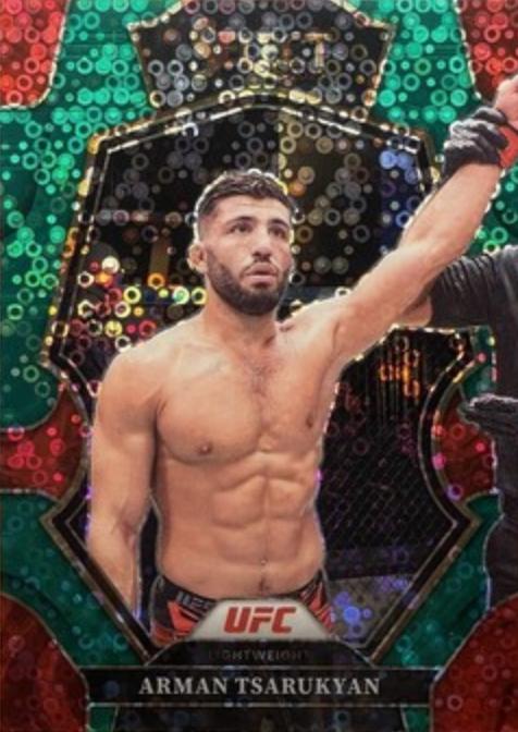 Arman Tsarukyan 2023 Panini Select UFC Premier Level #188 Green Disco