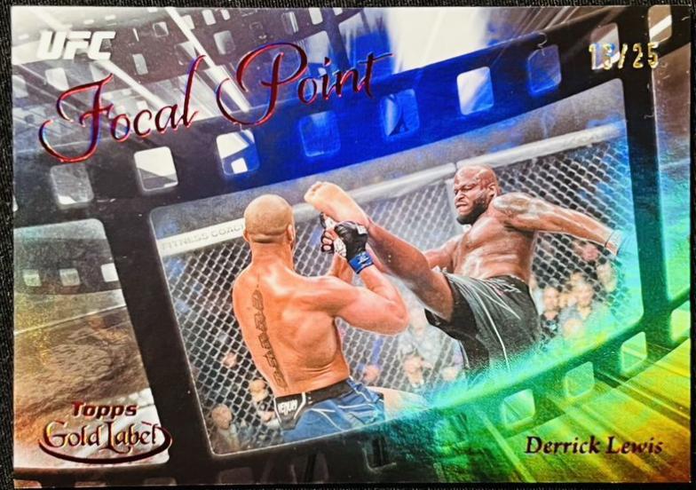 Derrick Lewis 2024 Topps Gold Label UFC Focal Point #FP-19 Red