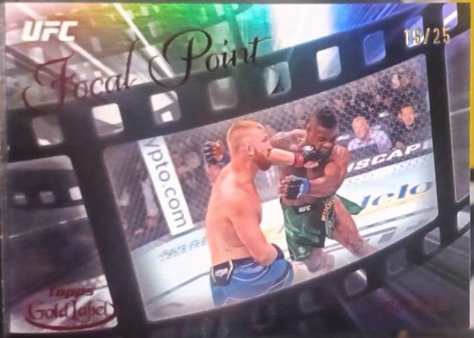 Bo Nickal 2024 Topps Gold Label UFC Focal Point #FP-15 Red