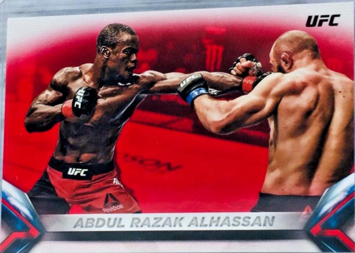Abdul Razak Alhassan 2018 Topps UFC Knockout Base #88 Red