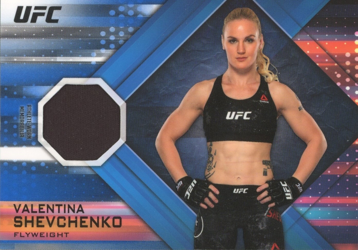Valentina Shevchenko 2019 Topps UFC Knockout Knockout Relics #KR-VS Blue