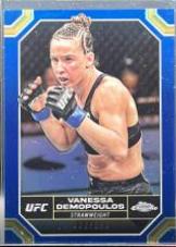 Vanessa Demopoulos 2024 Topps Chrome UFC Base #191 Blue Refractor