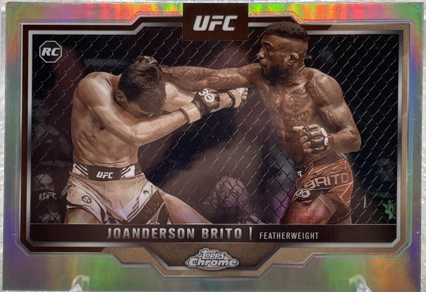 Joanderson Brito 2025 Topps Chrome UFC Base #176 Sepia Refractor