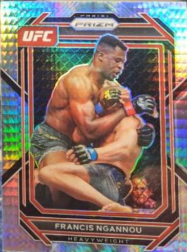 Francis Ngannou 2023 Panini Prizm UFC Base #117 Hyper