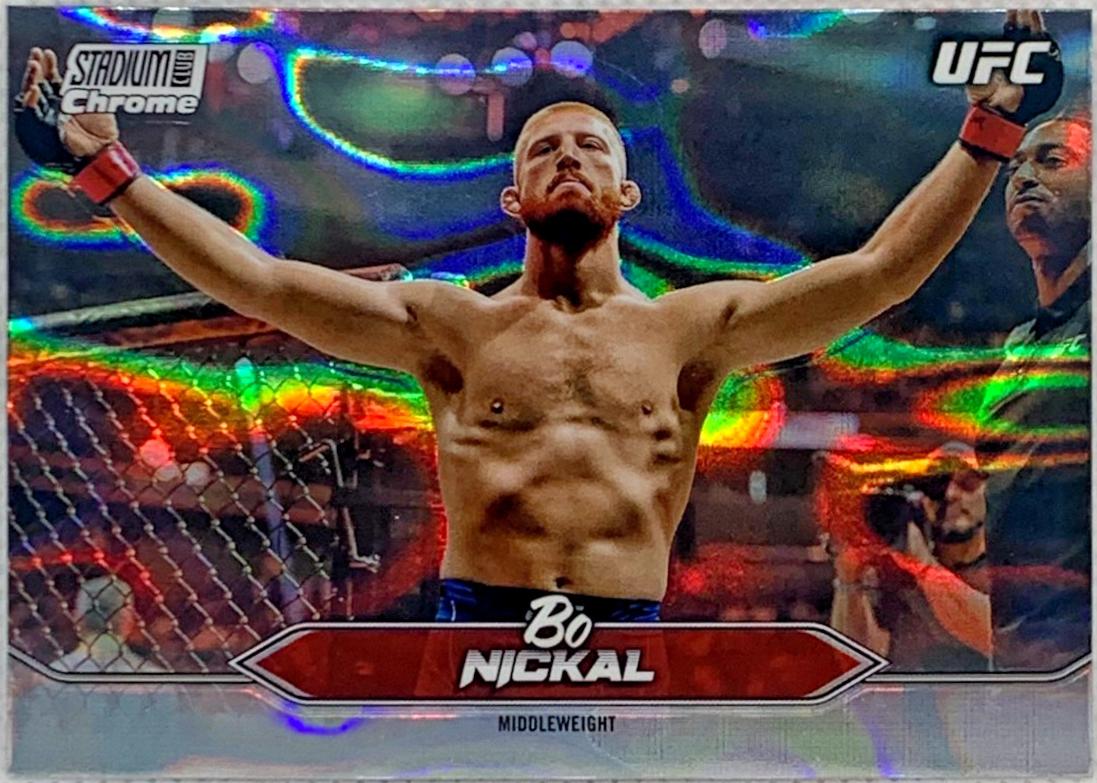 Bo Nickal 2025 Topps Stadium Club UFC Base Chrome #C-83 Lava