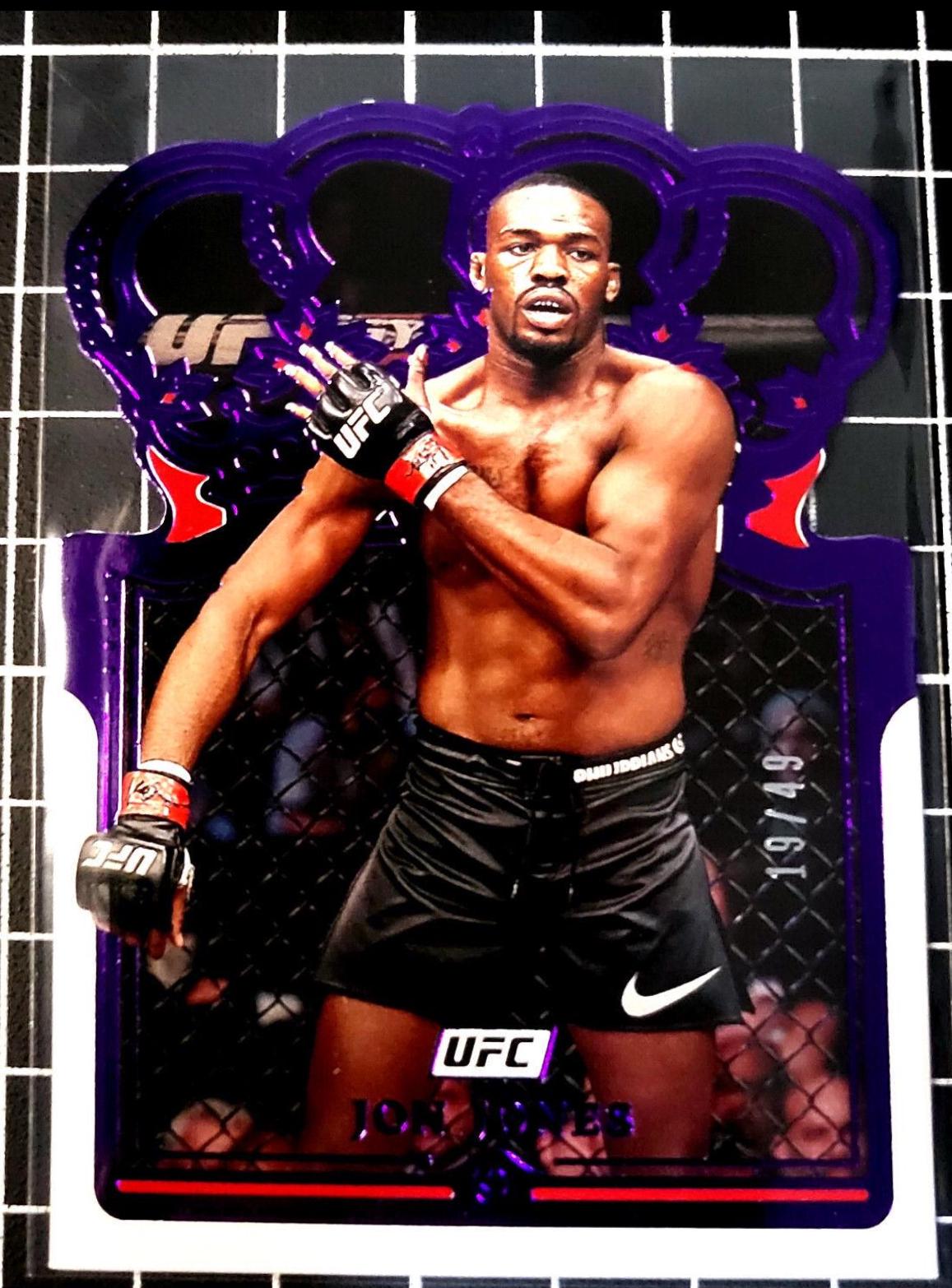Jon Jones 2022 Panini Chronicles UFC Base Crown Royale #118 Purple
