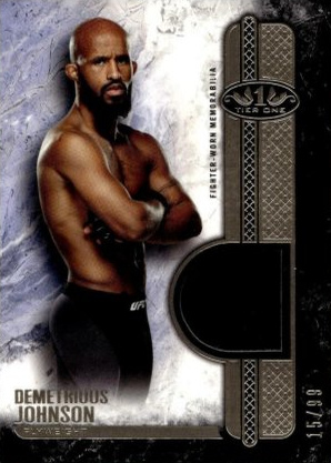 Demetrious Johnson 2017 Topps UFC Knockout Tier One Relics #T1R-DJ Red