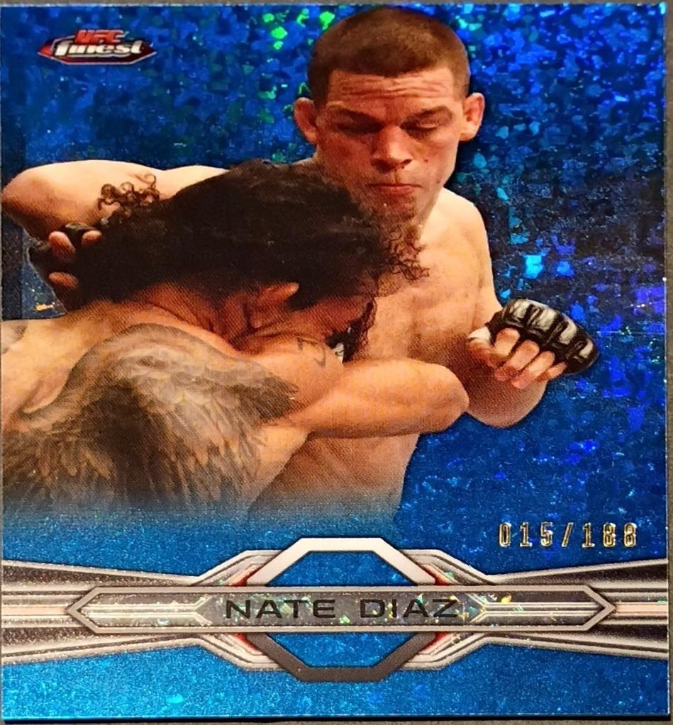 Nate Diaz 2013 Topps Finest UFC Base #81 Blue