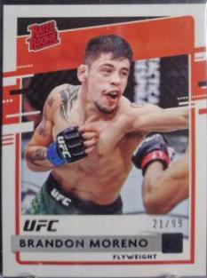 Brandon Moreno 2021 Panini Chronicles UFC Base Donruss Rated Rookies #26 Blue