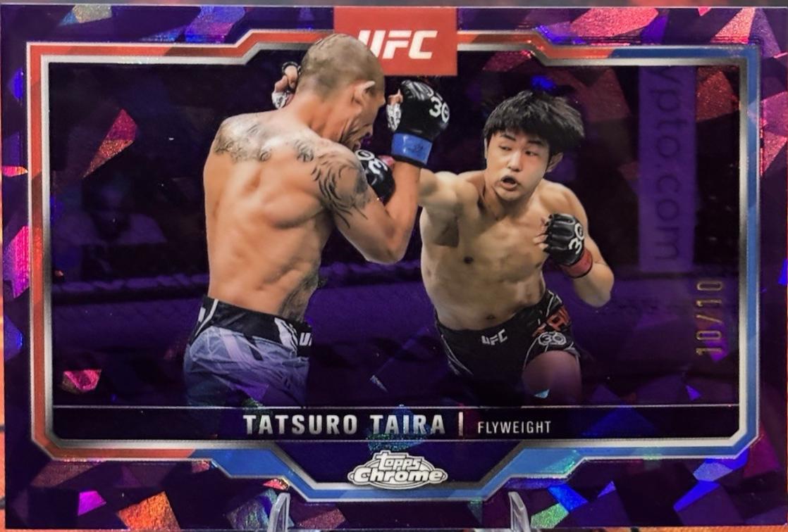 Tatsuro Taira 2025 Topps Chrome Sapphire UFC Base Sapphire #190 Purple Sapphire