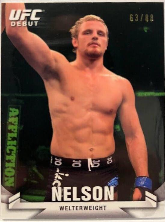 Gunnar Nelson 2013 Topps UFC Knockout Base #46 Green