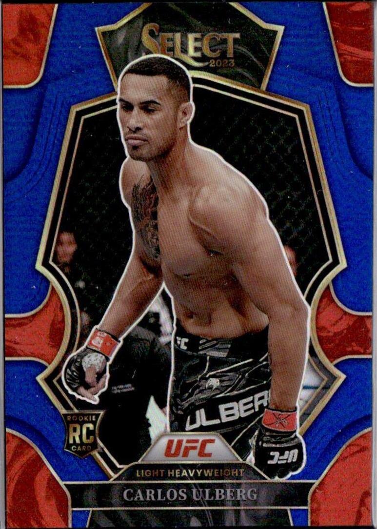 Carlos Ulberg 2023 Panini Select UFC Premier Level #150 Red Blue Prizm