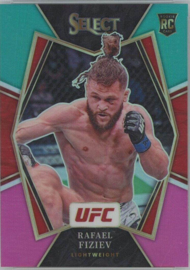 Rafael Fiziev 2022 Panini Select UFC Premier Level #147 Teal and Pink