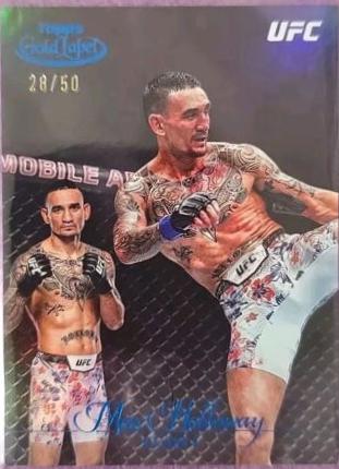 Max Holloway 2024 Topps Gold Label UFC Base Class III #58 Blue