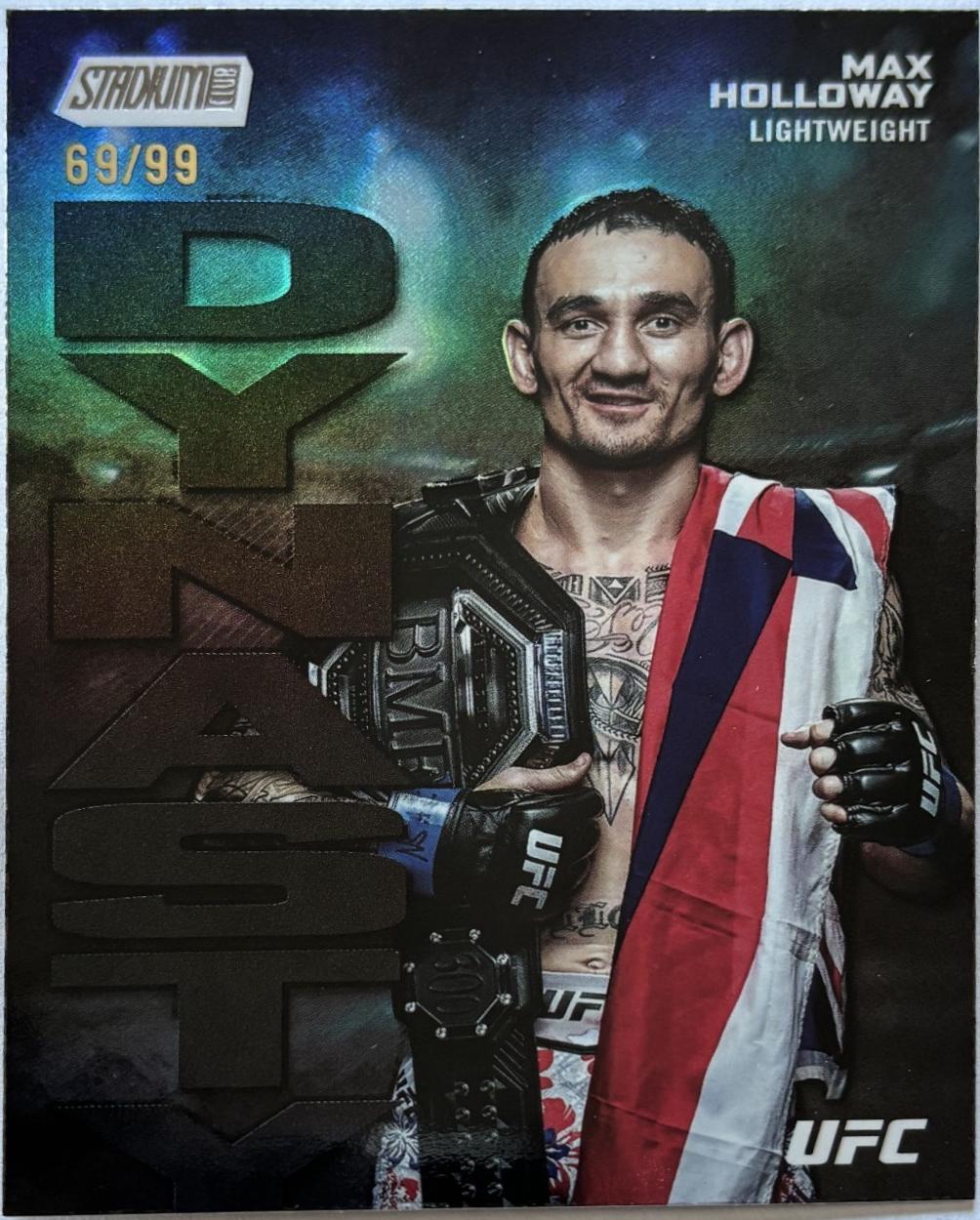 Max Holloway 2025 Topps Stadium Club UFC Dynasty and Destiny #DD-7 Black