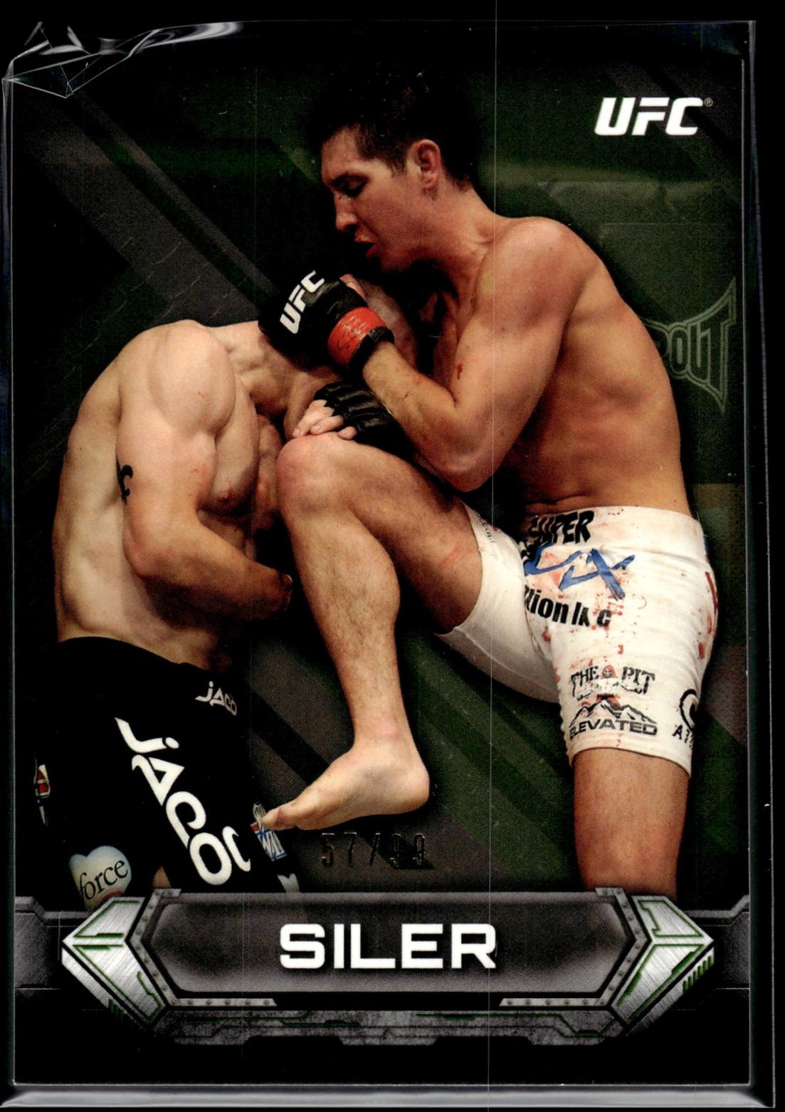 Steven Siler 2014 Topps UFC Knockout Base #74 Green