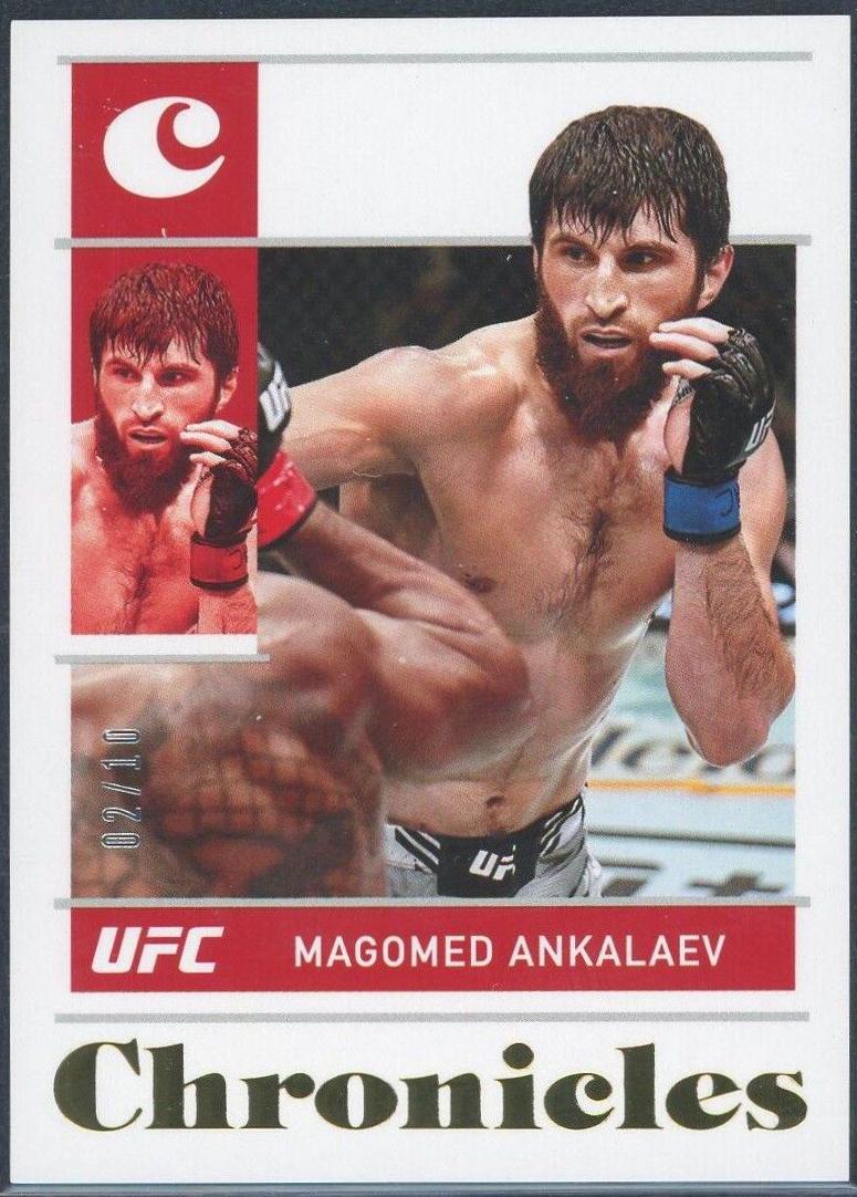 Magomed Ankalaev 2022 Panini Chronicles UFC Base Chronicles #48 Gold