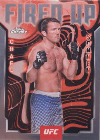 Chael Sonnen 2025 Topps Chrome UFC Fired Up #FUP-13 Red Refractor