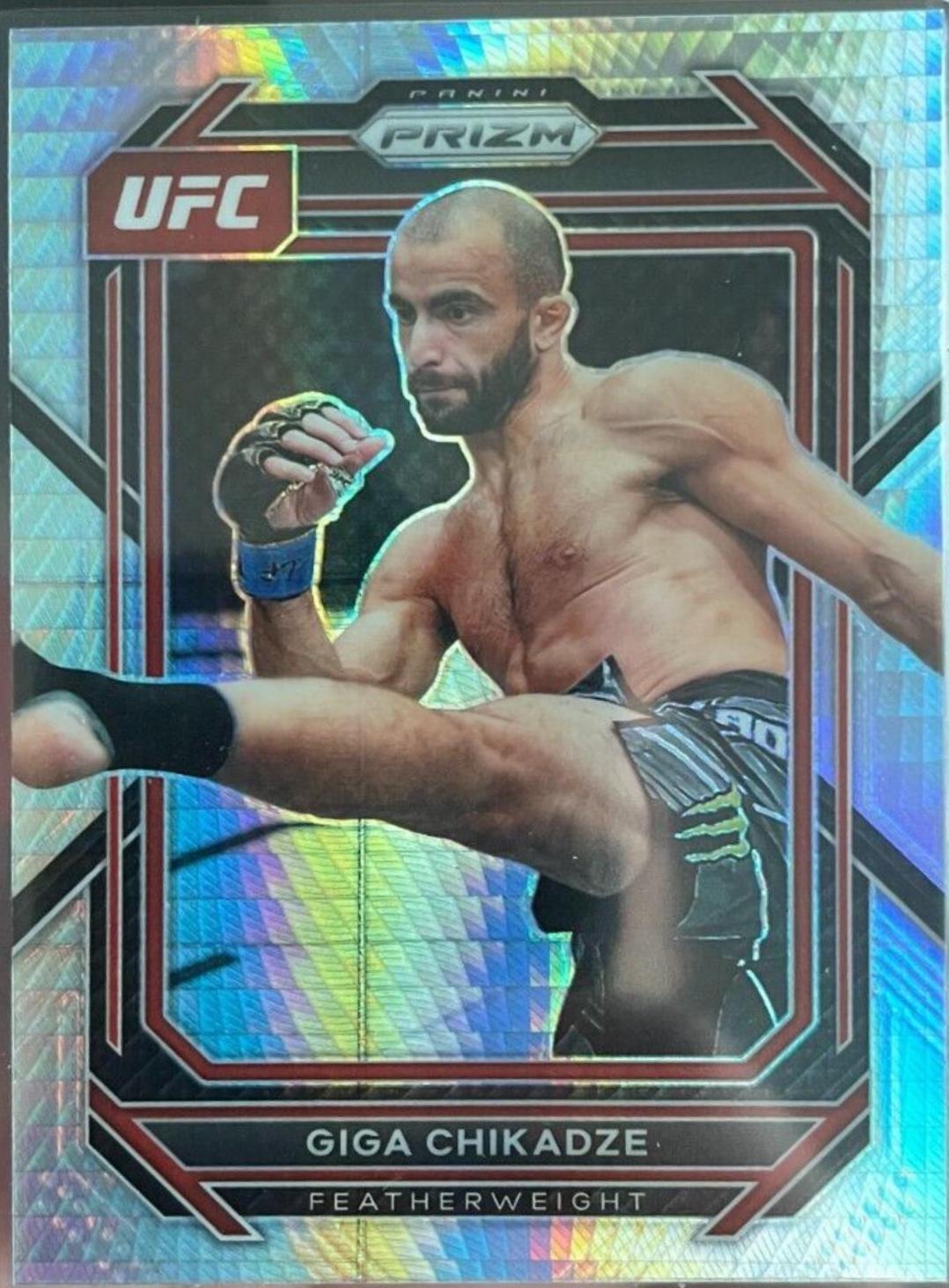 Giga Chikadze 2023 Panini Prizm UFC Base #137 Hyper